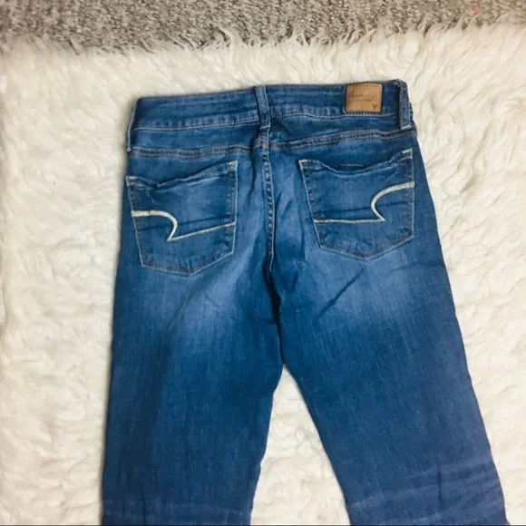 American Eagle Outfitters Skinny Jeans Ripped Size 4 - Picture 10 of 15